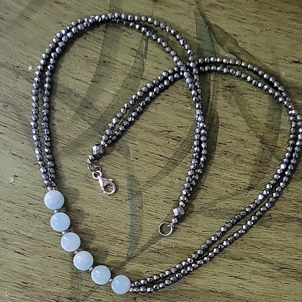Milky Aquamarine Necklace